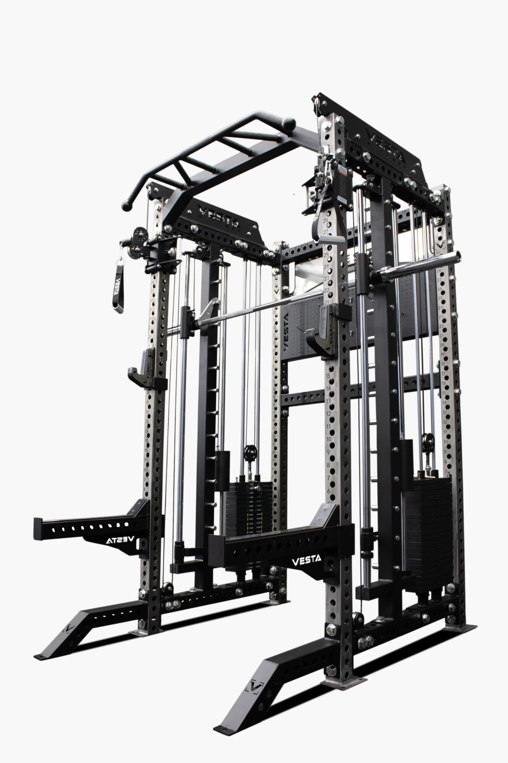 VESTA PRO SERIES 3IN1 Ultimate Rack With Smith Machine Multi Functional ...